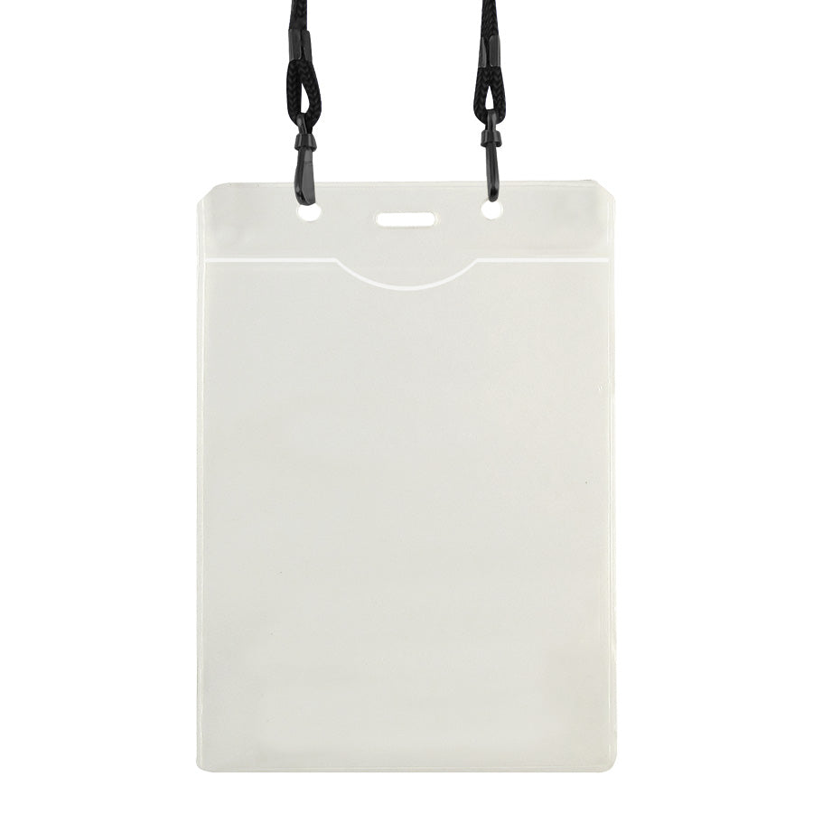 Porta-Credencial con Colgador Negro